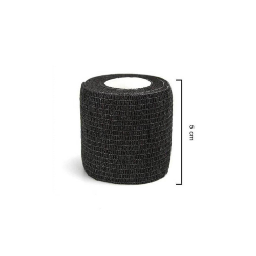 Elastik Kendinden Yapışkanlı Bandaj Coban Siyah Renkli 5 Cm Yapışan Koban