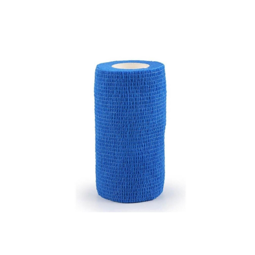 Elastik Kendinden Yapışkanlı Bandaj Koban Mavi Renkli Yapışan Coban 10 Cm X 4,5 Mt