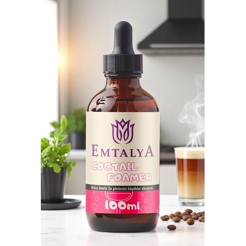 Emtalya Kokteyl Köpürtücü %100 Bitkisel Doğal Içerik Üstün Kalite Vegan Cocktail Foamer 100 ml Emtalya Kokteyl Köpürtücü %100 Bitkisel Doğal Içerik Üstün Kalite Vegan Cocktail Foamer 100 ml