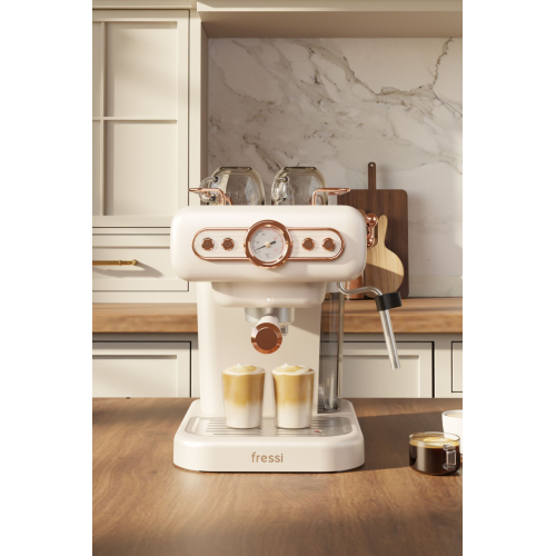 Espresso Latte Cappuccino Kahve Makinesi Süt Köpürtücülü 20bar Basınçlı 1,2lt Em-01 Ristretto
