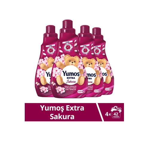 Extra Konsantre Çamaşır Yumuşatıcı Sakura 1008 ml X4 Extra Konsantre Çamaşır Yumuşatıcı Sakura 1008 ml X4
