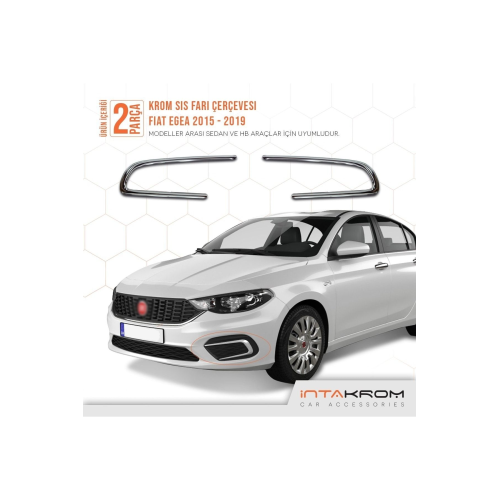 Fiat Egea Krom Sis Farı Çerçevesi 2 Prçr 2015 -2020 Fiat Egea Krom Sis Farı Çerçevesi 2 Prçr 2015 -2020