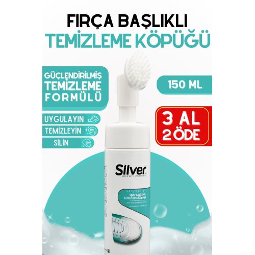 Fırçalı Spor Ayakkabı Bakım Temizleme Köpüğü Güçlendirilmiş Formül 150 ML