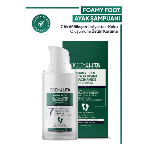Foamyfoot Ayak Kokusu Giderici Çay Ağacı Ve 7 Aktif Içerikli ayak köpük şampuanı Foamyfoot Ayak Kokusu Giderici Çay Ağacı Ve 7 Aktif Içerikli ayak köpük şampuanı