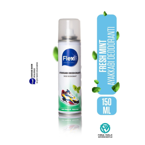 Fresh Mint Ayakkabı Deodorantı -koku Ve Terleme Önleyici Sprey 150 ml Flx6540 Fresh Mint Ayakkabı Deodorantı -koku Ve Terleme Önleyici Sprey 150 ml Flx6540
