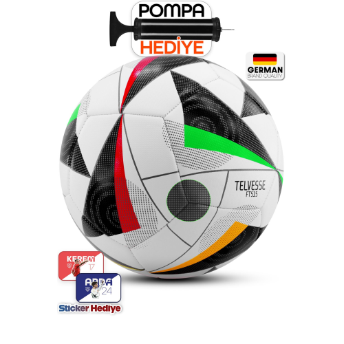 Futbol Topu 2025 Avrupa Pompalı Set DAYANIKLI Sert Zemin Halı Saha Futbol Topu No:5 515