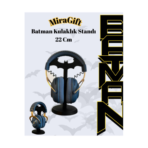 Gamer Kulaklık Standı - Batman Dekoratif Kulaklık Tutucu Siyah 22 Cm Gamer Kulaklık Standı - Batman Dekoratif Kulaklık Tutucu Siyah 22 Cm