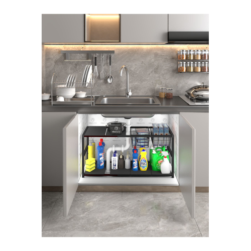 Genişletilebilir Raf Ayarlanabilir Düzenleyici 2 Metal Sepetli Mutfak Düzenleyici Banyo Düzenleyici Genişletilebilir Raf Ayarlanabilir Düzenleyici 2 Metal Sepetli Mutfak Düzenleyici Banyo Düzenleyici