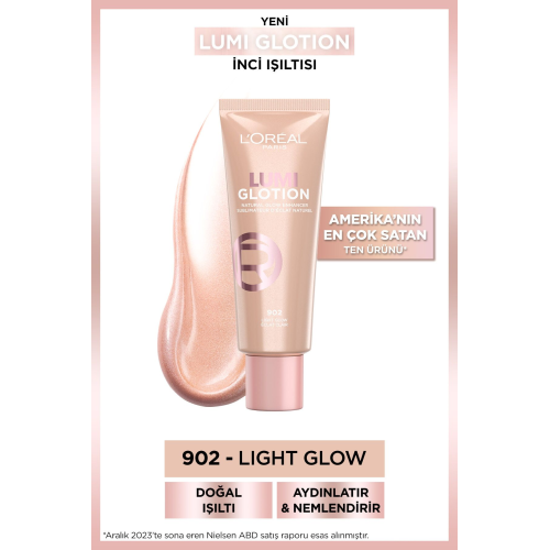 Glotion All-in-one Doğal Işıltı 902 - Light Glow 40 ml Highlighter, Likit Aydınlatıcı Glotion All-in-one Doğal Işıltı 902 - Light Glow 40 ml Highlighter, Likit Aydınlatıcı