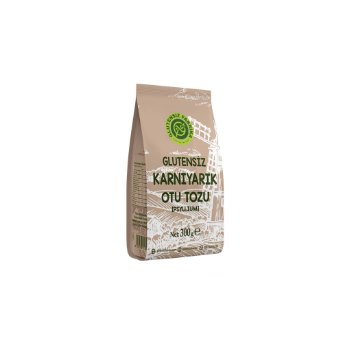 Glutensiz Karnıyarık Otu Tozu Psyllium 300 gr Glutensiz Karnıyarık Otu Tozu Psyllium 300 gr
