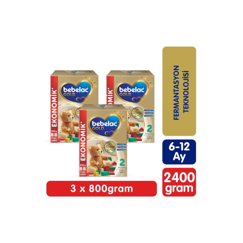 Gold 2 Devam Sütü 6-12 Ay 800 Gr x 3 Adet 2400 Gr Gold 2 Devam Sütü 6-12 Ay 800 Gr x 3 Adet 2400 Gr