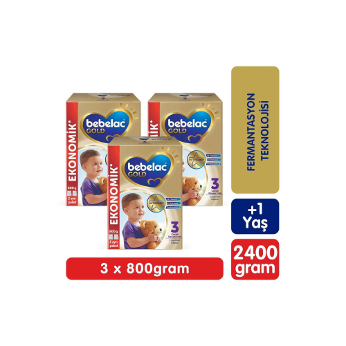 Gold 3 Devam Sütü 1 Yaş 800 gr X 3 Adet 2400 gr Gold 3 Devam Sütü 1 Yaş 800 gr X 3 Adet 2400 gr