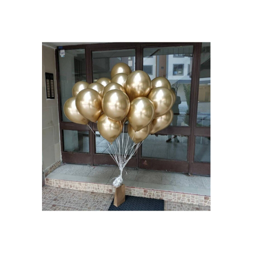 Gold Altın Rengi Krom Balon (AYNALI BALON) 10 Adet