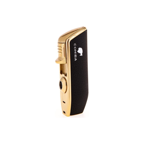 Gold Detaylı Cohiba Puro Çakmak 3 Torch Alevli Gold Detaylı Cohiba Puro Çakmak 3 Torch Alevli