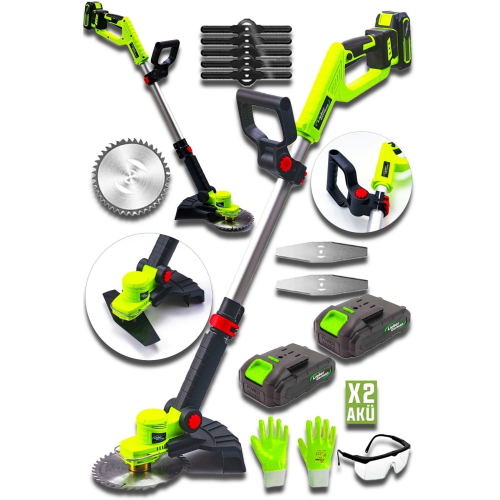 Grntech Bl Kömürsüz Motor 2x Bataryalı Ot Çim Çalı Kenar Biçme Tırpanı Tırpan Makinesi Grntech Bl Kömürsüz Motor 2x Bataryalı Ot Çim Çalı Kenar Biçme Tırpanı Tırpan Makinesi