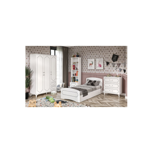 Hayal  Modern Genç Odası Takımı Beyaz - 4 Parçalı Ve Tamamı 1. Kalite Mdf