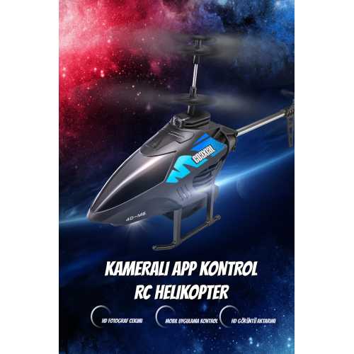 HD Kameralı 2.4GHz RC Helikopter APP Kontrol Uzaktan Kumandalı Kameralı Helikopter Drone Mavi HD Kameralı 2.4GHz RC Helikopter APP Kontrol Uzaktan Kumandalı Kameralı Helikopter Drone Mavi
