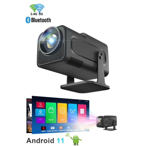 Hy320 Siyah Taşınabilir Sinema Projektörü 4k 1080p Ev Sineması Bluetooth Android Projeksiyon Hy320 Siyah Taşınabilir Sinema Projektörü 4k 1080p Ev Sineması Bluetooth Android Projeksiyon