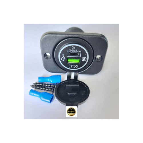 Hyundai Getz HB 2003 Otomobil ve Marine Uygun 9-30V Type-C PD ve USB Soket Hyundai Getz HB 2003 Otomobil ve Marine Uygun 9-30V Type-C PD ve USB Soket