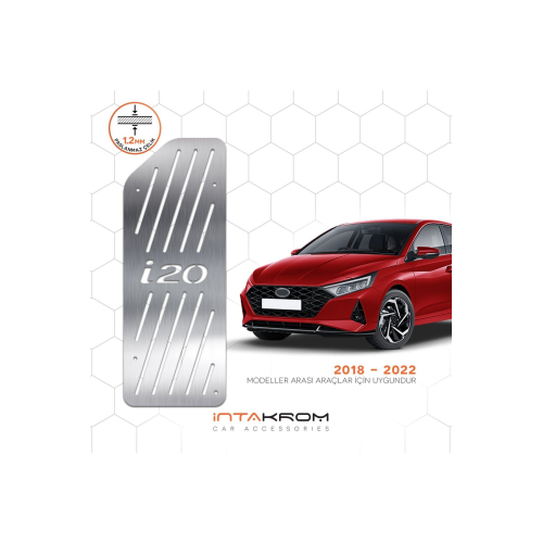 Hyundai I20 Krom Ayak Dinlendirme Pedalı 2018 - 2022 Hyundai I20 Krom Ayak Dinlendirme Pedalı 2018 - 2022