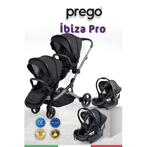Ibiza Pro Travel Bebek Arabası + 2 Adet Puset Dahil Tam Set