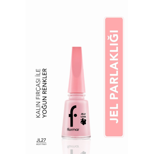 Jel Görünümlü Parlak Oje (PEMBE) - Jelly Look Nail Enamel - Jl27 Milky Pinky - 8690604282210 Jel Görünümlü Parlak Oje (PEMBE) - Jelly Look Nail Enamel - Jl27 Milky Pinky - 8690604282210
