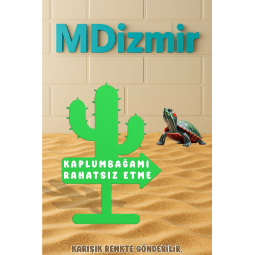 Kaplumbağa Habitat Dekoru ꩜ Yeşil ꩜ Kaplumbagamı Rahatsız Etme Akvaryum Dekoru MDizmir Petshop