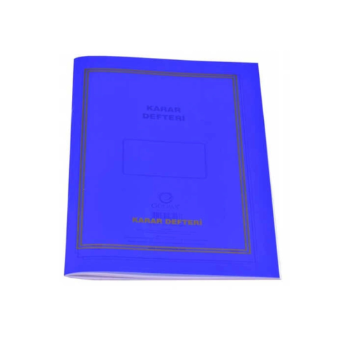Karar Defteri Plastik Kapak 21x30 Cm 40 Yaprak Karar Defteri Plastik Kapak 21x30 Cm 40 Yaprak