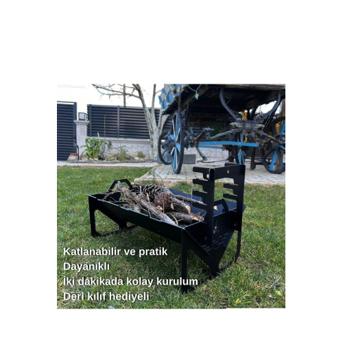 Katlanabilir Pratik Mangal Deri Kılıf Hediyeli Katlanabilir Pratik Mangal Deri Kılıf Hediyeli