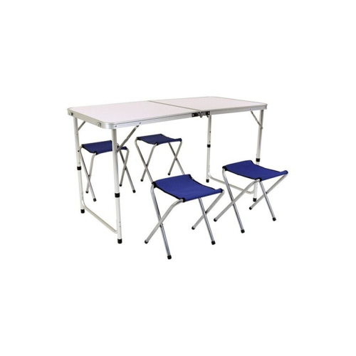 Katlanır Piknik Kamp Masası Seti Çanta Tipi 4 Taburesiyle Birlikte Katlanır Piknik Kamp Masası Seti Çanta Tipi 4 Taburesiyle Birlikte