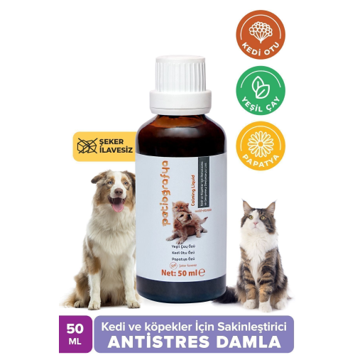 Kedi Ve Köpek Için %100 Doğal Sakinleştirici,relax, Rahatlatıcı, Antistres Şurup 50 ml Kedi Ve Köpek Için %100 Doğal Sakinleştirici,relax, Rahatlatıcı, Antistres Şurup 50 ml