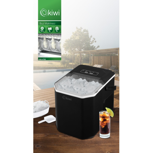 Kım-4792 Ayarlanabilir Boyutlu 12 Kg Kapasiteli Buz Makinesi Kım-4792 Ayarlanabilir Boyutlu 12 Kg Kapasiteli Buz Makinesi