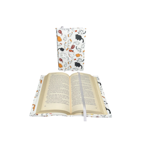 Kitap Kılıfı Sevimli Kedi Desenli Kitap Kılıfı Sevimli Kedi Desenli