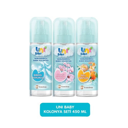 Kolonya Seti 450 ml (ÇİÇEKSİ KOKULAR & BEBEKSİ KOKULAR & TATLI ESİNTİLER) Kolonya Seti 450 ml (ÇİÇEKSİ KOKULAR & BEBEKSİ KOKULAR & TATLI ESİNTİLER)