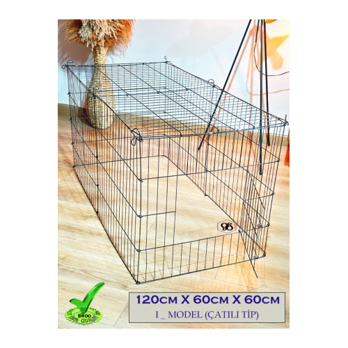 Köpek/kedi Çiti Kafesi 120cm.x60cmx60cm- * I Tip* ÜSTÜ KAPALI 8 Parça Panel Çit- Siyah. Köpek/kedi Çiti Kafesi 120cm.x60cmx60cm- * I Tip* ÜSTÜ KAPALI 8 Parça Panel Çit- Siyah.