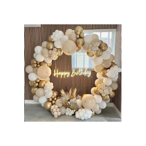 Krom Gold Beyaz Deniz Kumu Balon Seti Krom Gold Beyaz Deniz Kumu Balon Seti