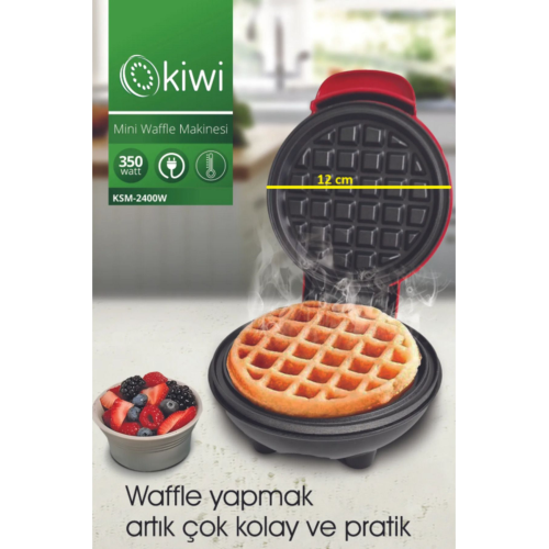 Ksm-2400W Yapışmaz Plakalı Mini Waffle Makinesi Ksm-2400W Yapışmaz Plakalı Mini Waffle Makinesi