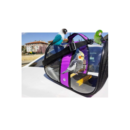 Kuş Taşıma Çantası Suluklu Tünekli 32x22x20 Kraker Hediyeli Kuş Taşıma Çantası Suluklu Tünekli 32x22x20 Kraker Hediyeli