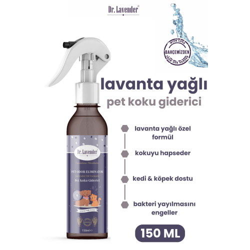 Lavanta Yağlı Pet Koku Giderici 150 ML Oda Kokusu, Araba Kokusu Koku Giderici Lavanta Yağlı Pet Koku Giderici 150 ML Oda Kokusu, Araba Kokusu Koku Giderici