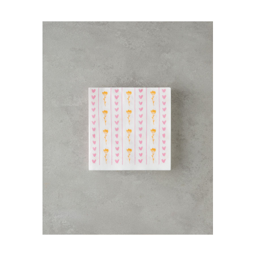 Lovebloom Kağıt 20'li Kağıt Peçete 33x33 cm Pembe - Turuncu