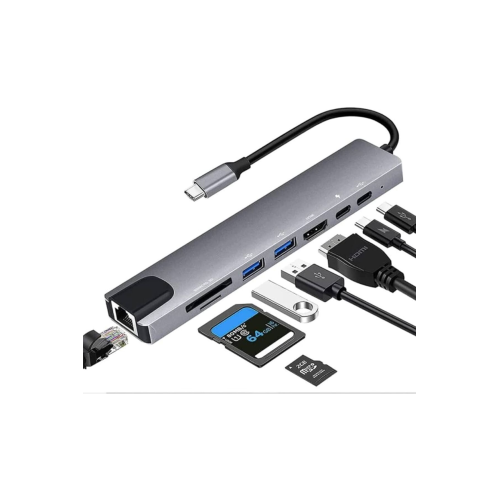 Macbook Pro Air Usb Type-c Hub Dönüştürücü Alkano Çevirici Çoklayıcı Usb Hdmı Micro Sd 8 Girişli Macbook Pro Air Usb Type-c Hub Dönüştürücü Alkano Çevirici Çoklayıcı Usb Hdmı Micro Sd 8 Girişli