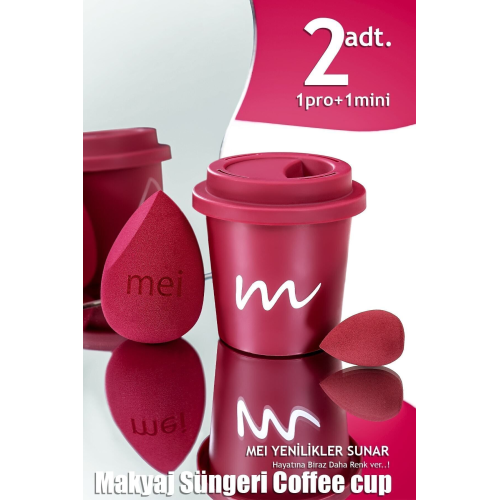Makyaj Süngeri Fondöten Emmeyen Sponge Coffee Cup Hijyenik Merlot Pro 1 Mini Makyaj Süngeri Fondöten Emmeyen Sponge Coffee Cup Hijyenik Merlot Pro 1 Mini