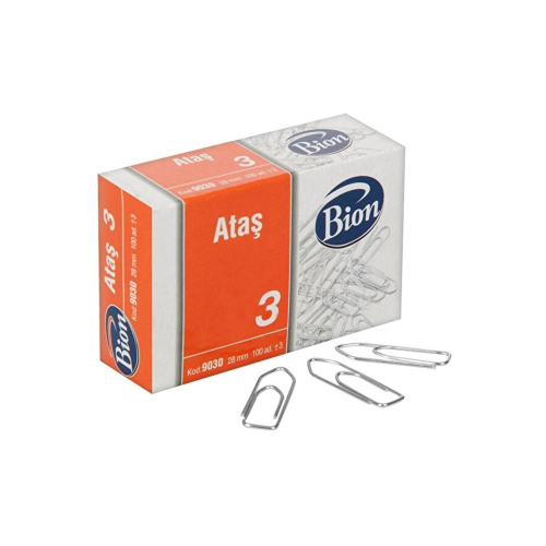 Marka: 9030 Bion Ataş 28 Mm No:3 100'lü Paket Kategori: Ataşlar Marka: 9030 Bion Ataş 28 Mm No:3 100'lü Paket Kategori: Ataşlar
