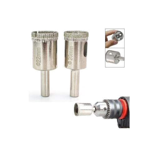 Mermer Granit Fayans Porselen Cam 20mm 22mm Yuvarlak Delme Pancı Elmas Uçlu Delik Açma Karot Ucu 2li Mermer Granit Fayans Porselen Cam 20mm 22mm Yuvarlak Delme Pancı Elmas Uçlu Delik Açma Karot Ucu 2li
