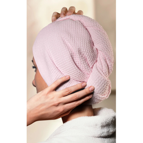 Mikrofiber Saç Bonesi Pembe