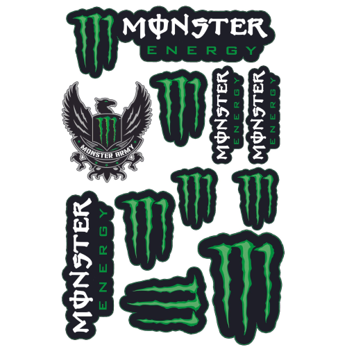 Monster Sponsor Sticker Set A4