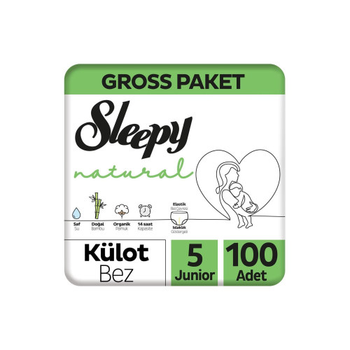 Natural Gross Paket Külot Bez 5 Numara Junior 100 Adet Natural Gross Paket Külot Bez 5 Numara Junior 100 Adet