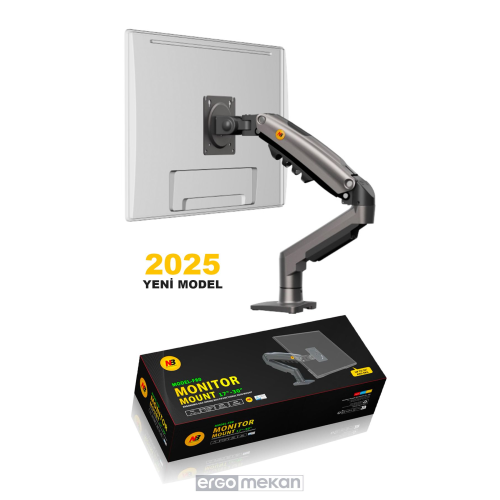 North Bayou Nb F80 (2025 YENİ MODEL) Amortisörlü Tekli Monitör Standı Gri (17-32 INÇ)-(2-9 KG) North Bayou Nb F80 (2025 YENİ MODEL) Amortisörlü Tekli Monitör Standı Gri (17-32 INÇ)-(2-9 KG)