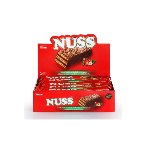 Nuss Gofret 15 Gr. 24 Adet (1 Kutu) Nuss Gofret 15 Gr. 24 Adet (1 Kutu)