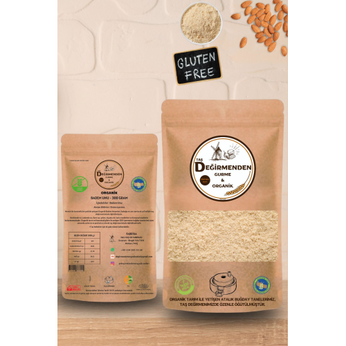 Organik Badem Unu Gluten Içermez - 300 gram Organik Badem Unu Gluten Içermez - 300 gram